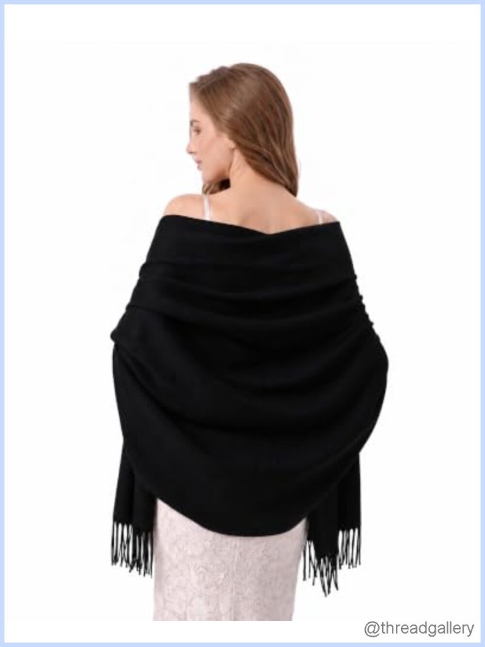 Cashmere Feel Winter Scarf Shawl Wrap for Wedding
